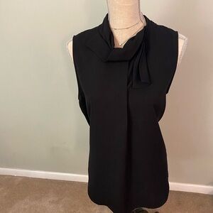 Pleione Black Sleeveless Blouse